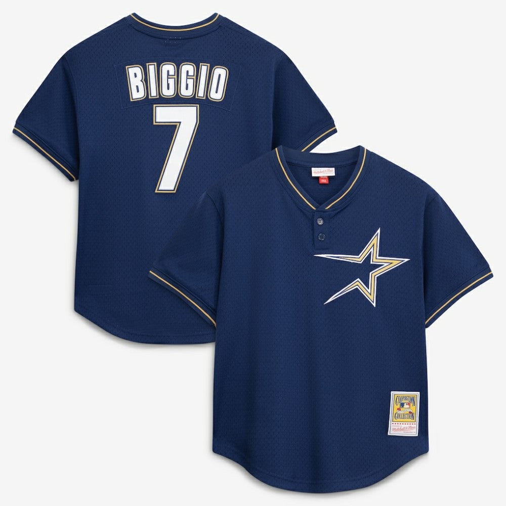 Navy Craig Biggio Houston Astros Mitchell & Ness Authentic Batting Practice Jersey
