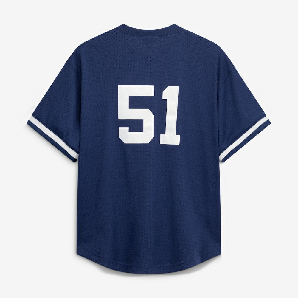 Navy Bernie Williams New York Yankees Mitchell & Ness Authentic Batting Practice Jersey
