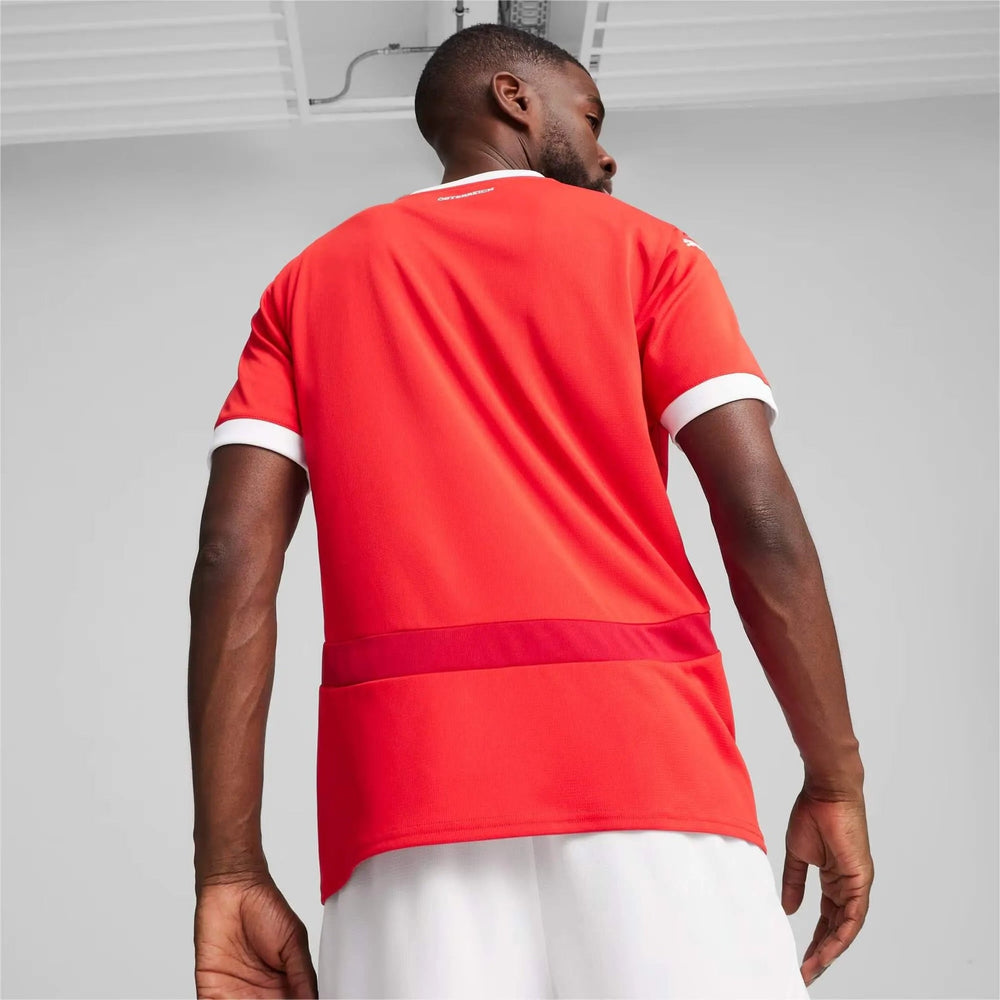 2024-25 Austria Men's Stadium Home Soccer Jersey