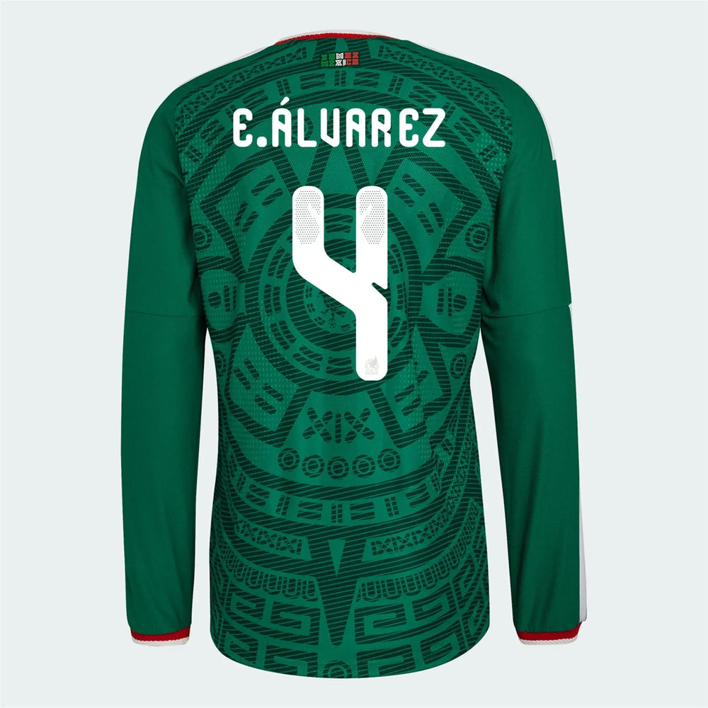 2026 Mexico Men's Authentic Home Long-Sleeve Soccer Jersey