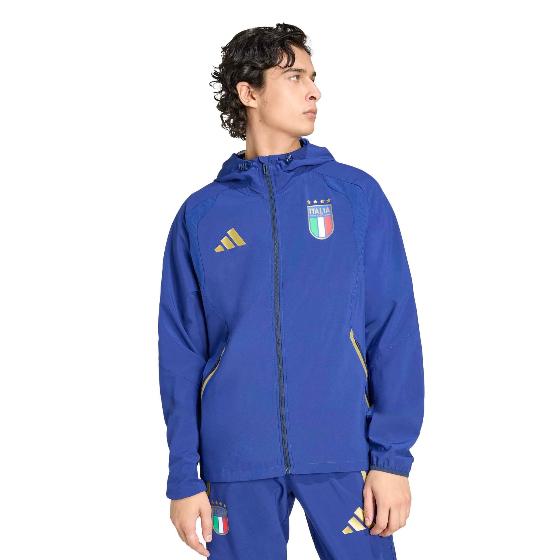 2026 Italy Men's Tiro Travel Full Zip Windbreaker