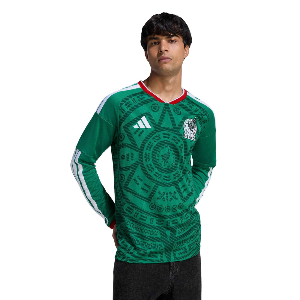 2026 Mexico Men's Stadium Home Long-Sleeve Soccer Jersey