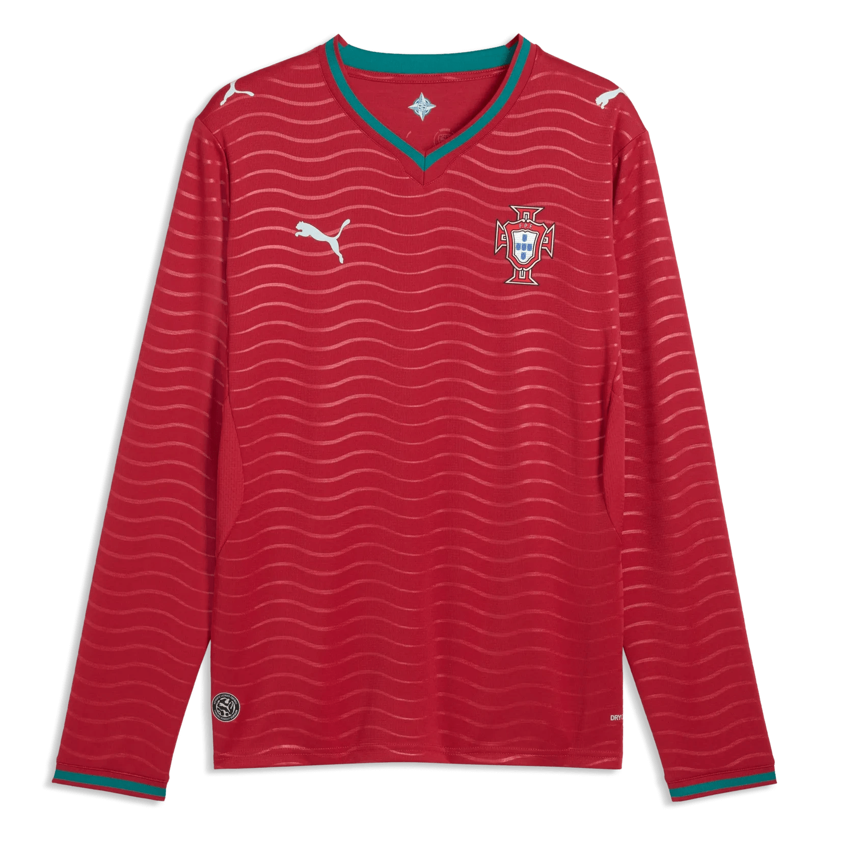 2026 Portugal Men's Stadium Home Long-Sleeve Soccer Jersey