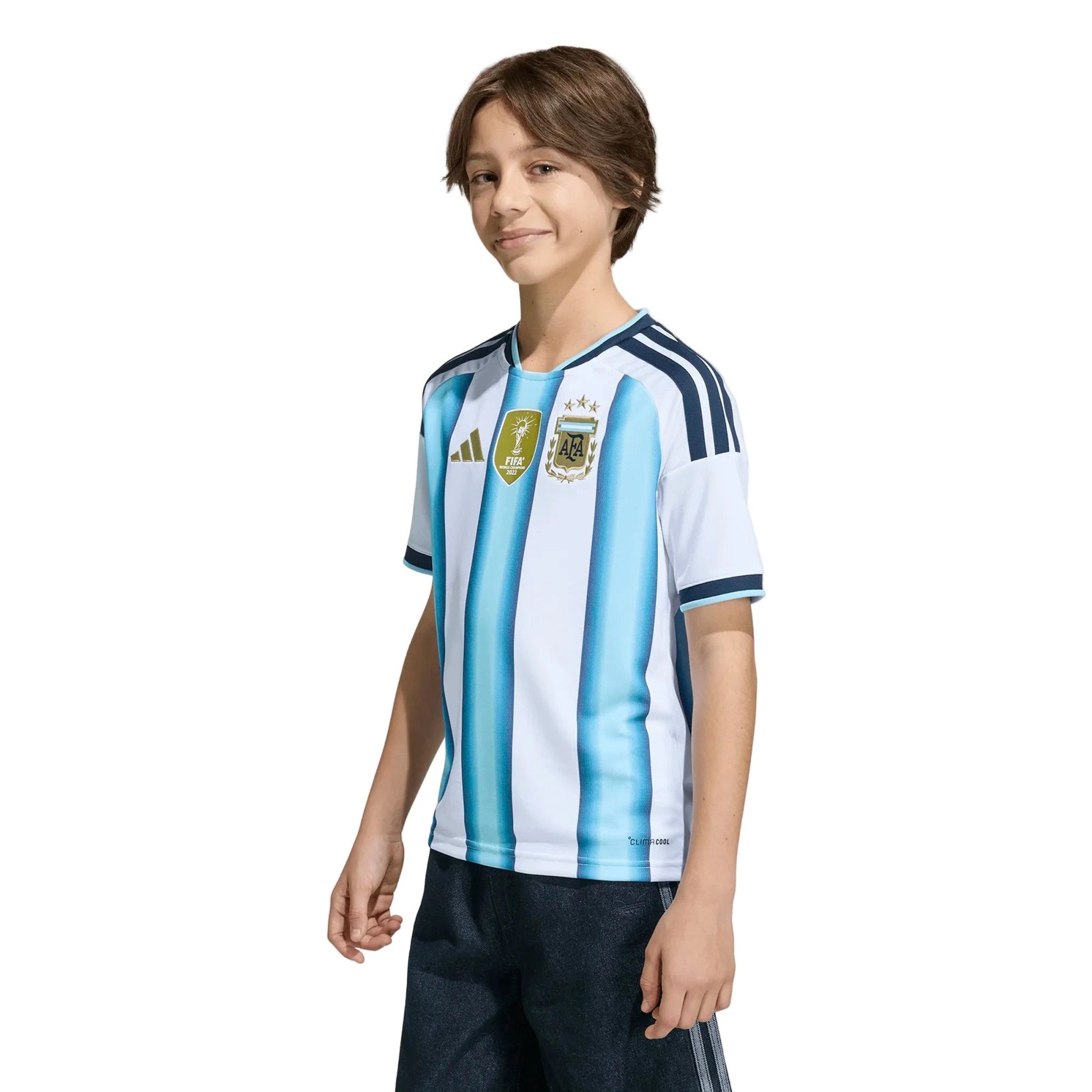 2026 Argentina Youth Stadium Home Soccer Jersey