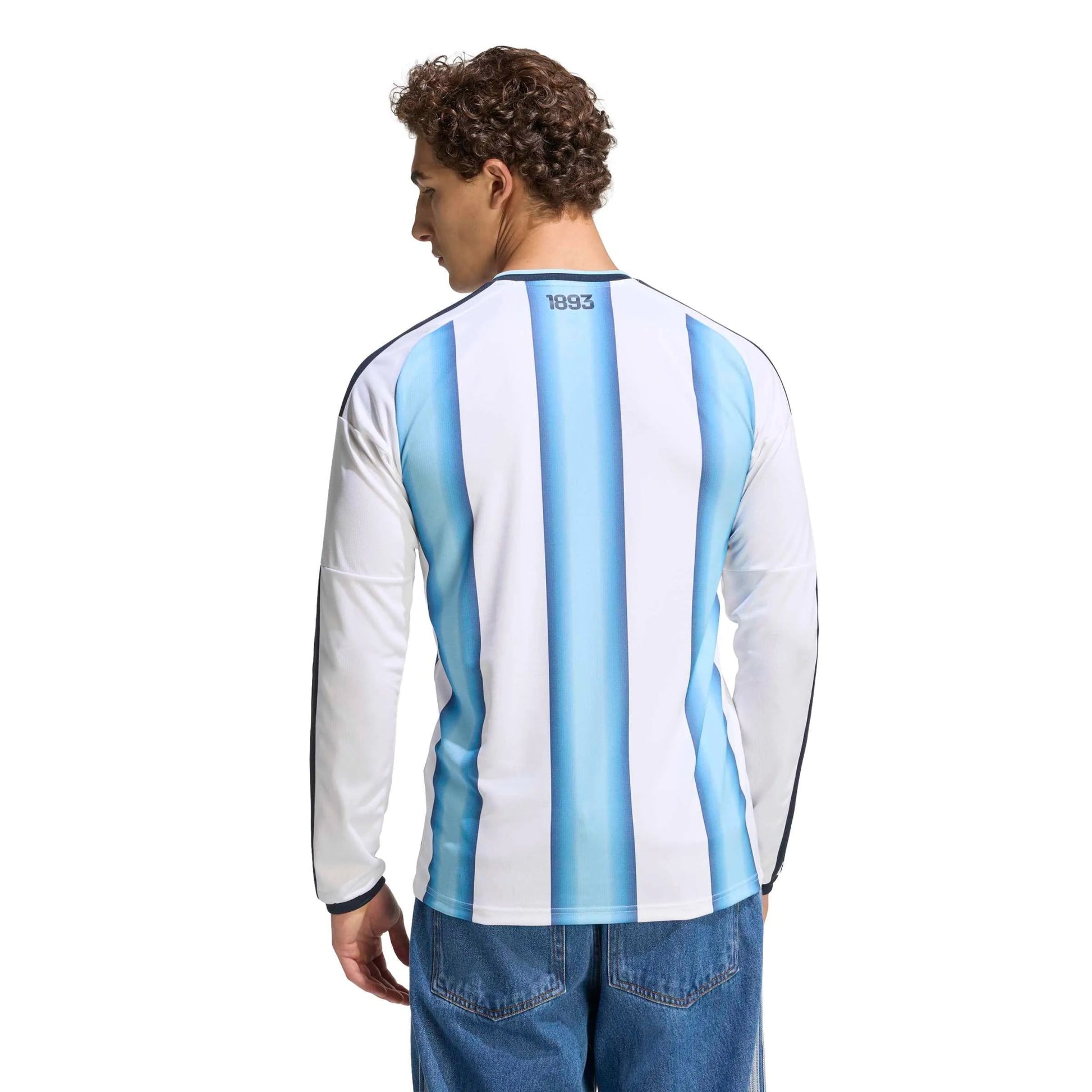 2026 Argentina Men's Stadium Home Long-Sleeve Soccer Jersey