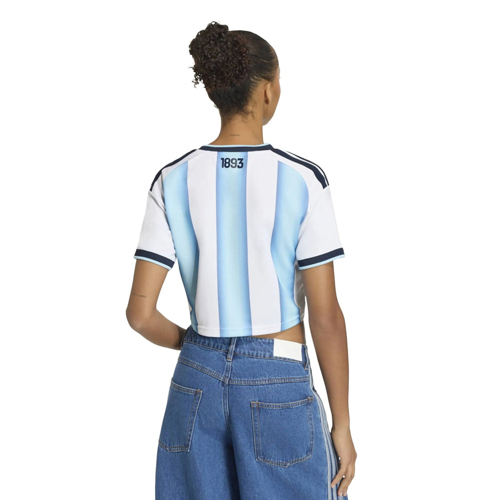 2026 Argentina Women's Stadium Home Cropped Soccer Jersey