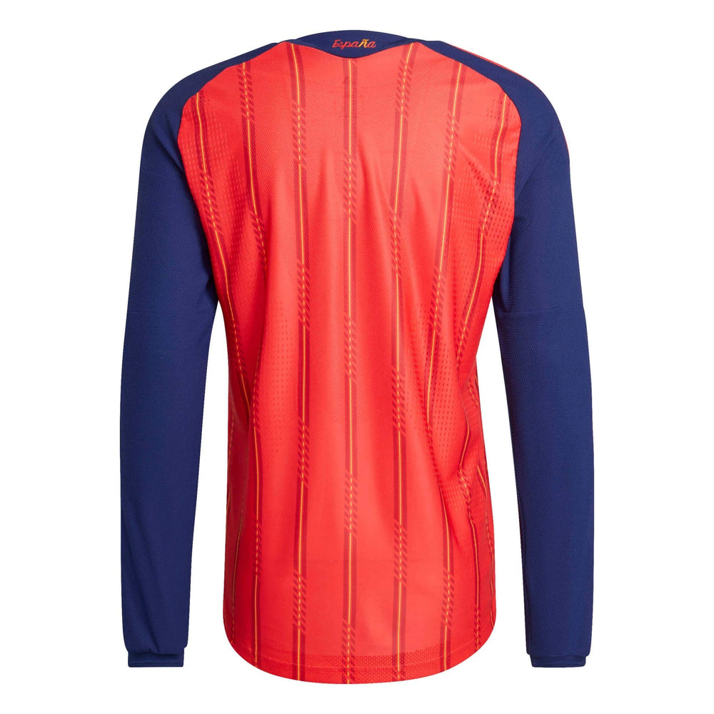 2026 Spain Men's Authentic Home Long-Sleeve Soccer Jersey