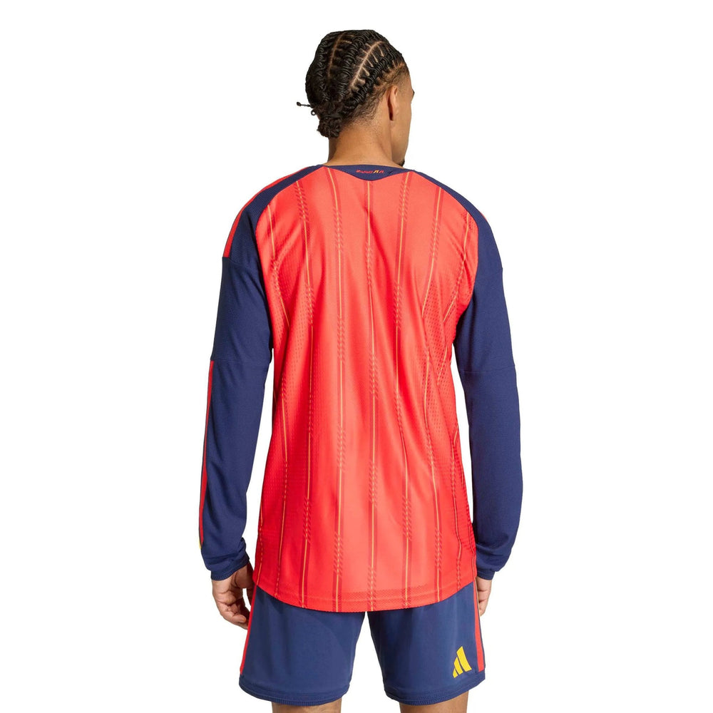 2026 Spain Men's Authentic Home Long-Sleeve Soccer Jersey