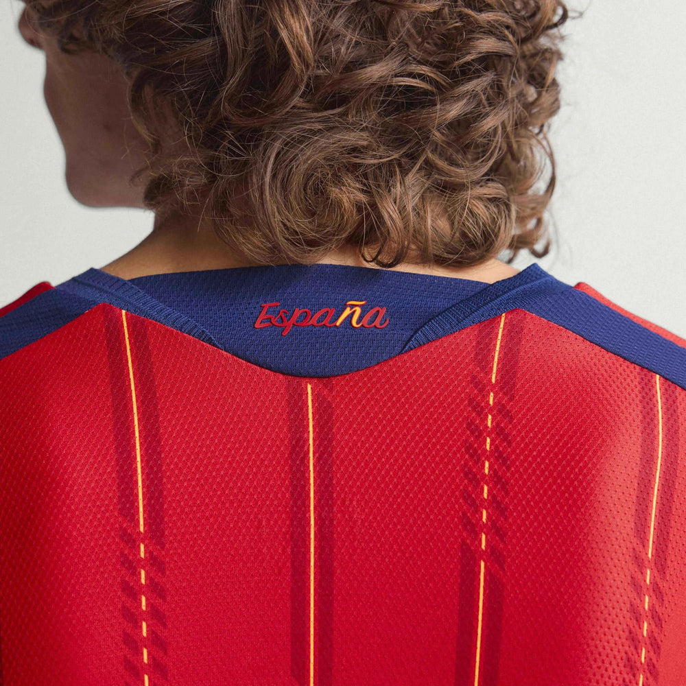 2026 Spain Men's Authentic Home Long-Sleeve Soccer Jersey