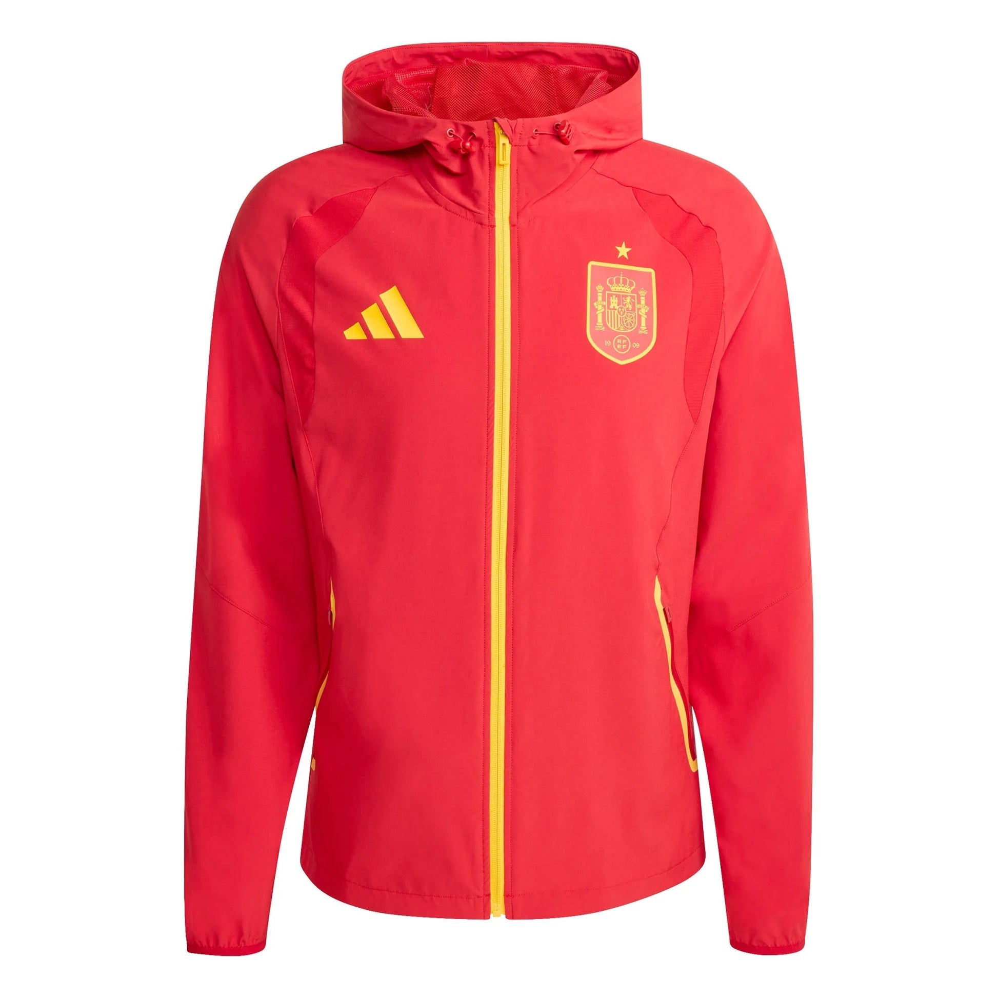 2026 Spain Men's Tiro Travel Full Zip Windbreaker