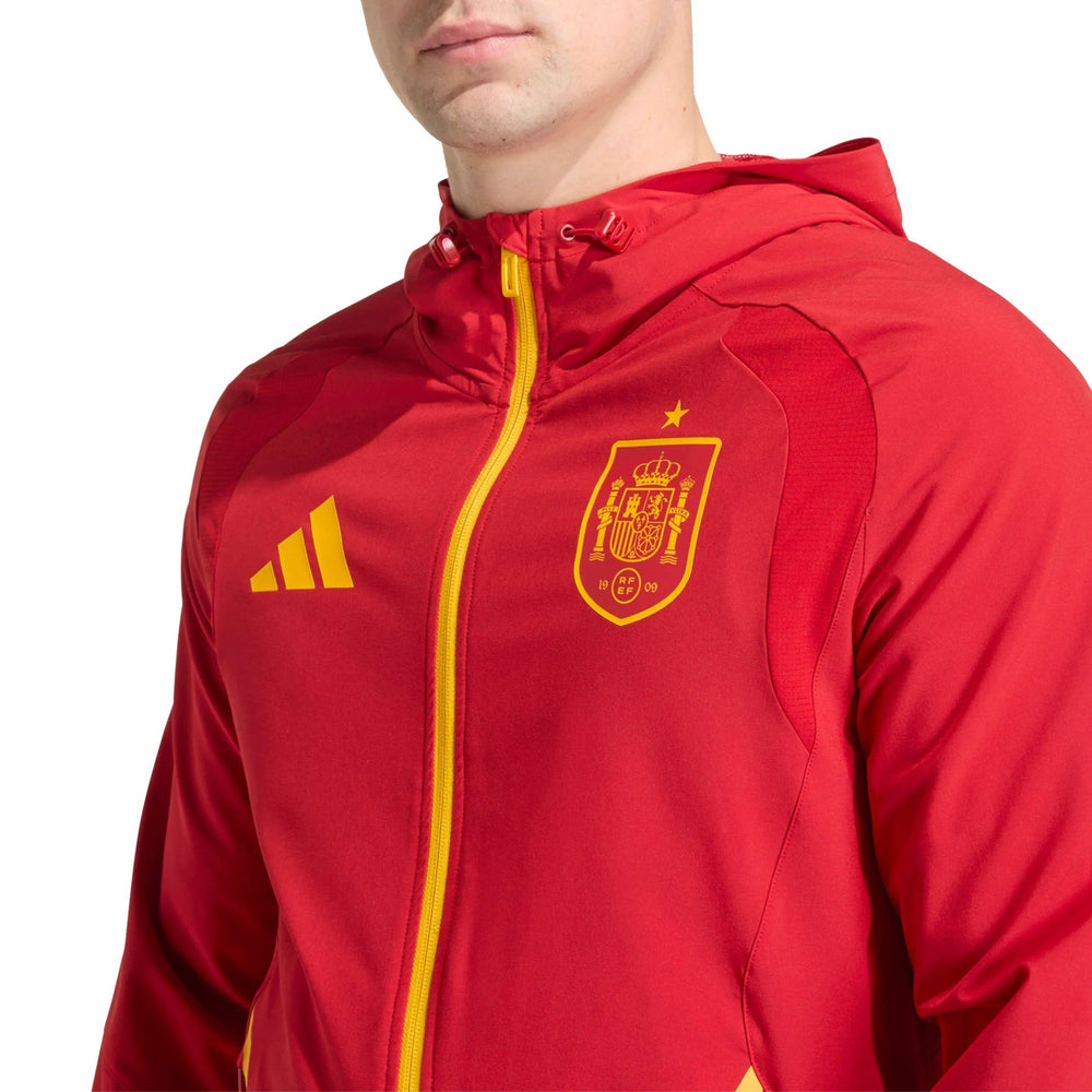 2026 Spain Men's Tiro Travel Full Zip Windbreaker