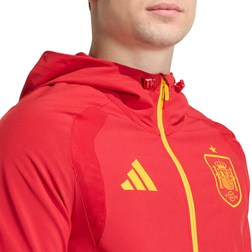 2026 Spain Men's Tiro Travel Full Zip Windbreaker