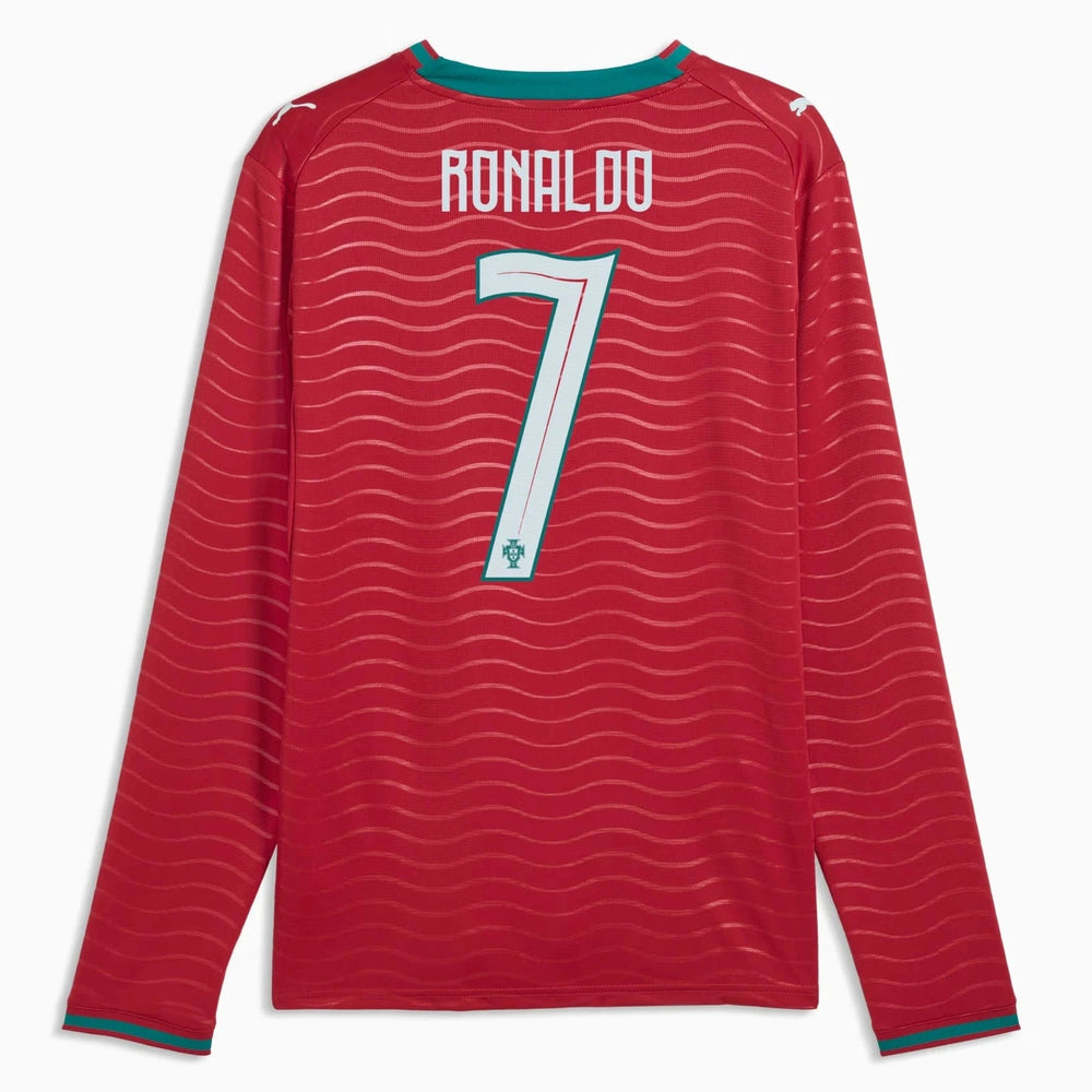 2026 Portugal Men's Stadium Home Ronaldo #7 Long-Sleeve Soccer Je