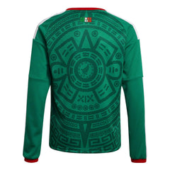 2026 Mexico Youth Stadium Home Long-Sleeve Soccer Jersey