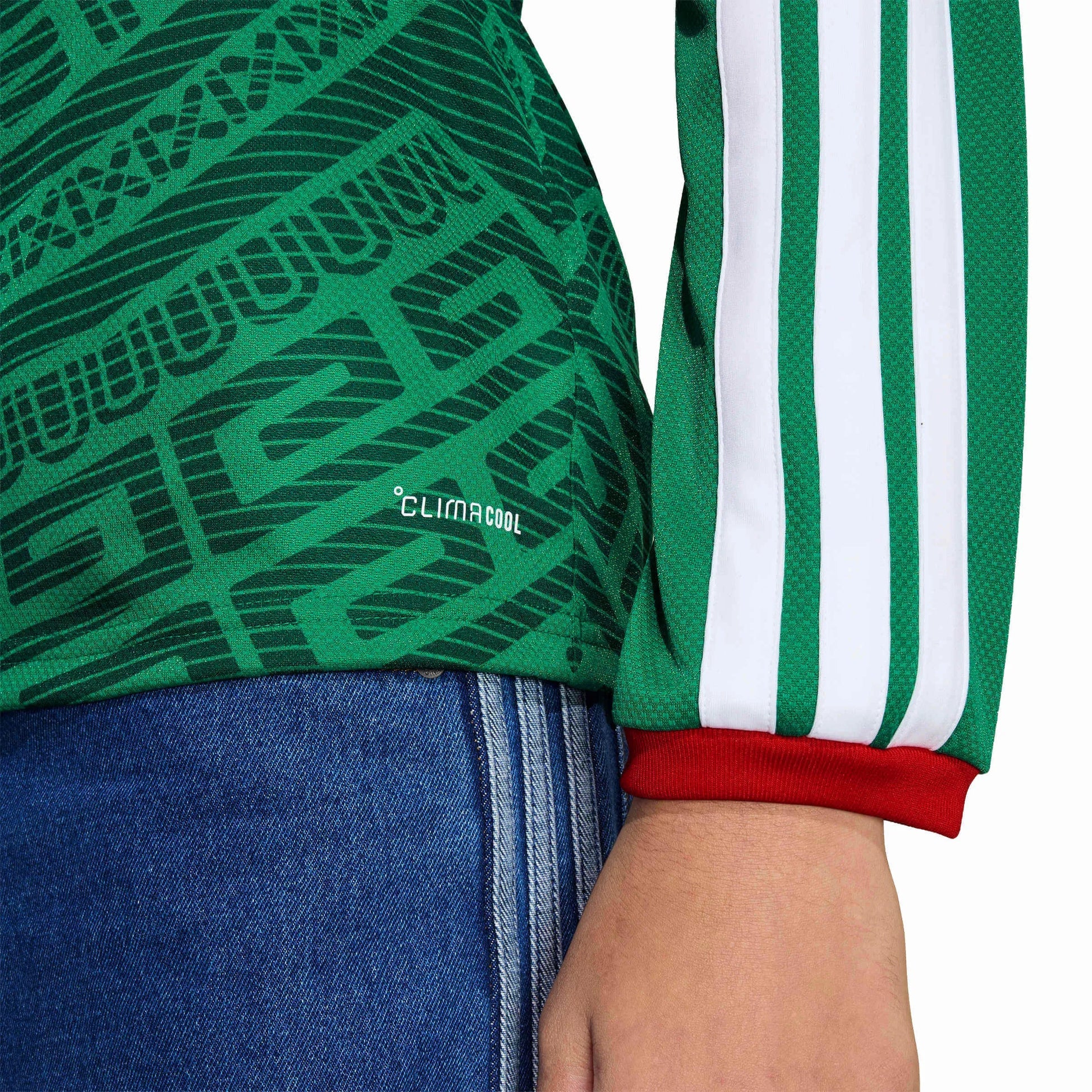 2026 Mexico Youth Stadium Home Long-Sleeve Soccer Jersey