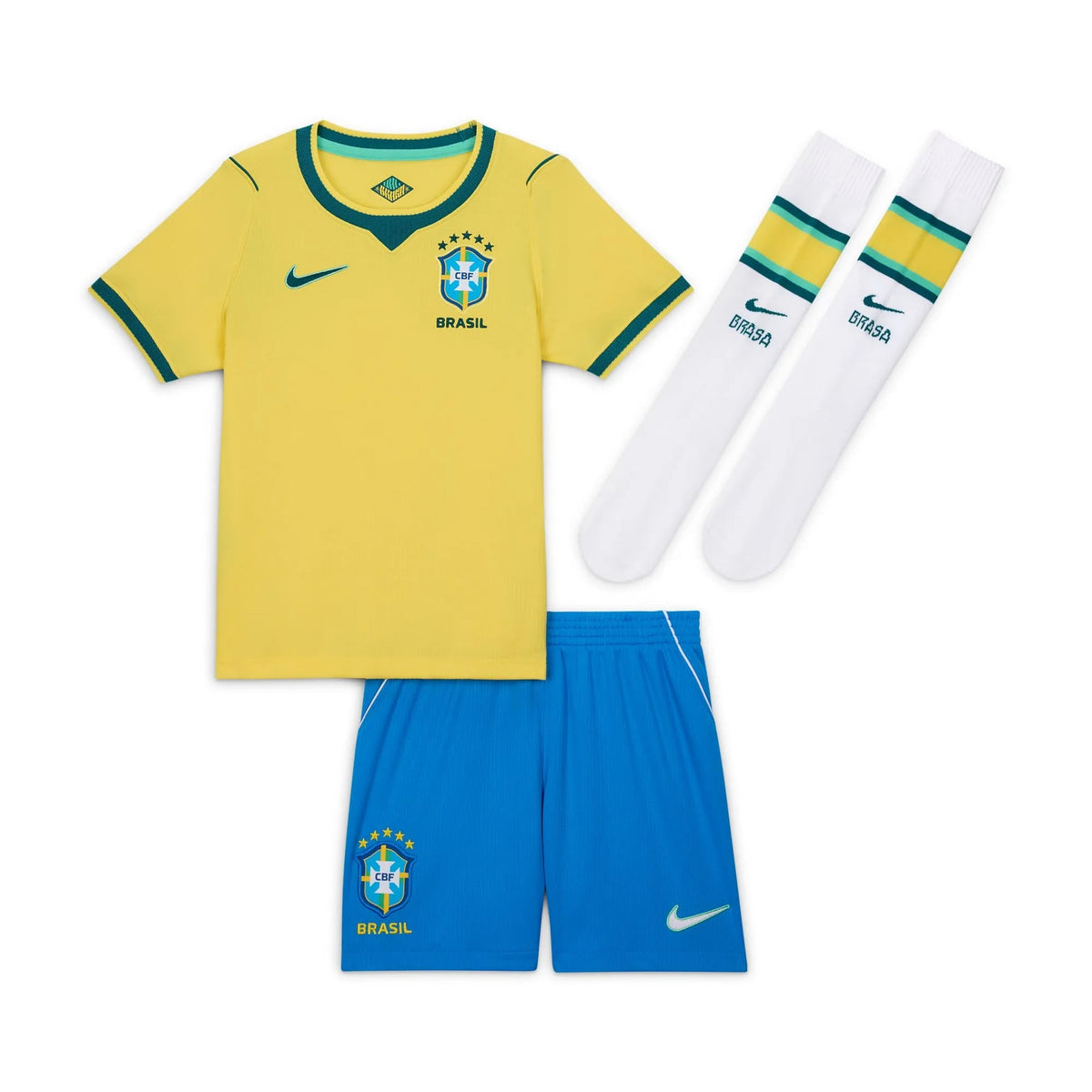 2026-27 Brazil Little Kids' Stadium Home Kit
