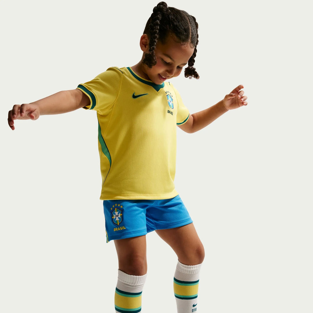 2026-27 Brazil Little Kids' Stadium Home Kit