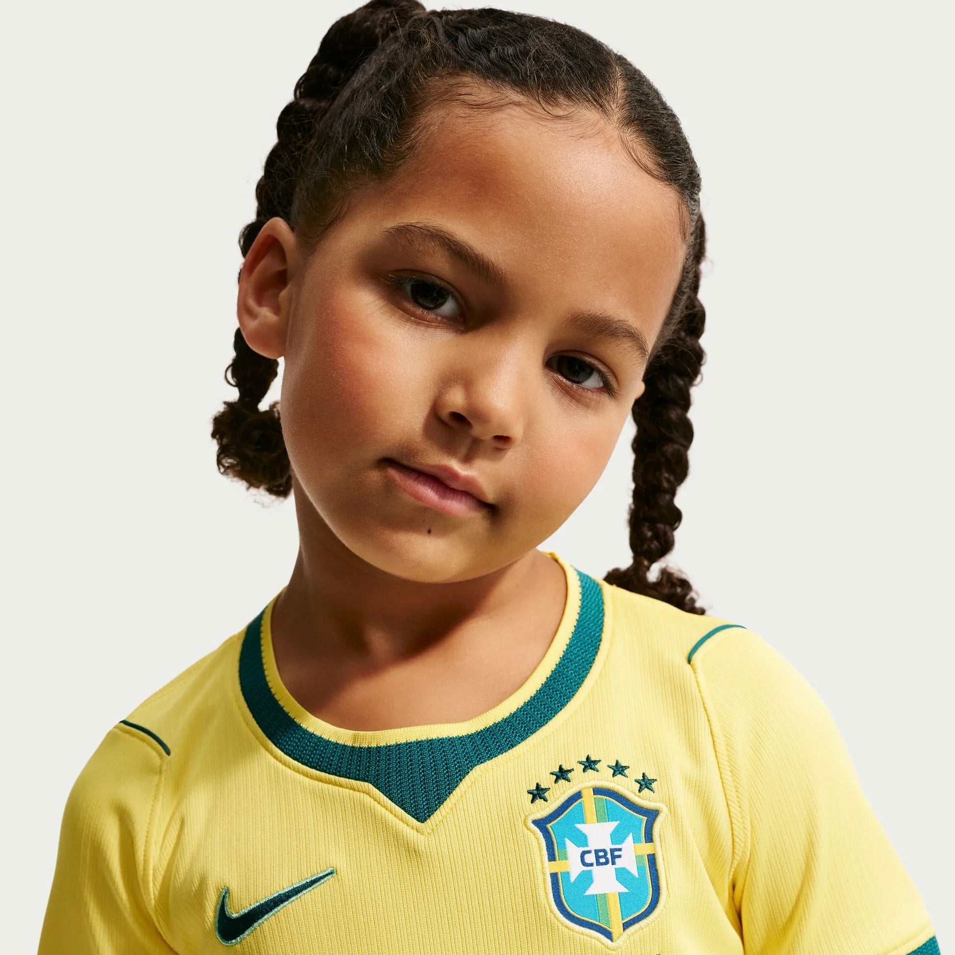 2026-27 Brazil Little Kids' Stadium Home Kit