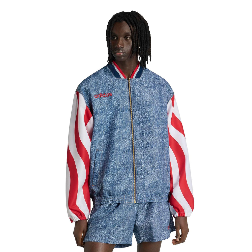 USA Men's Denim Graphic Track Top