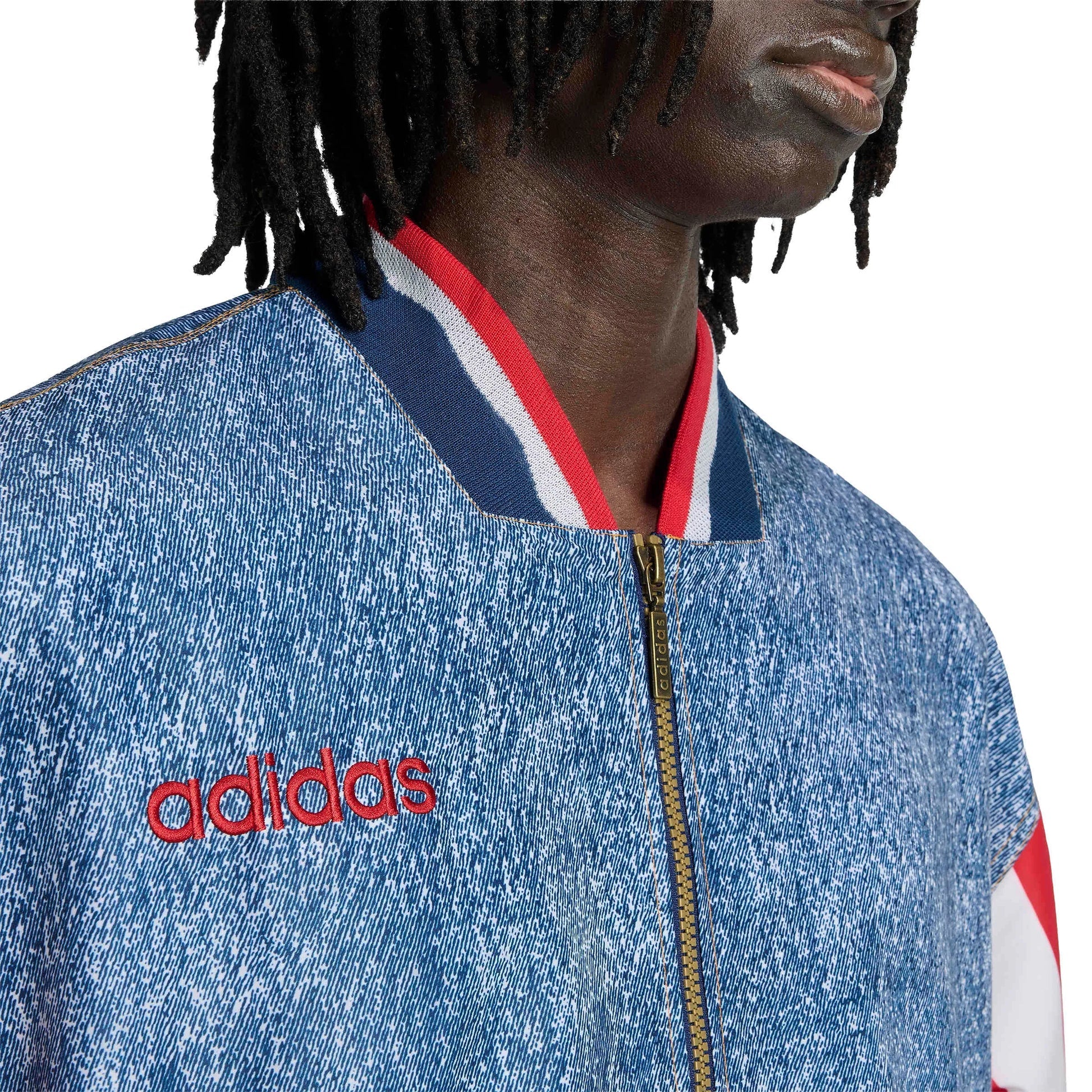 USA Men's Denim Graphic Track Top